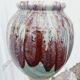 Vintage glazed stoneware vase