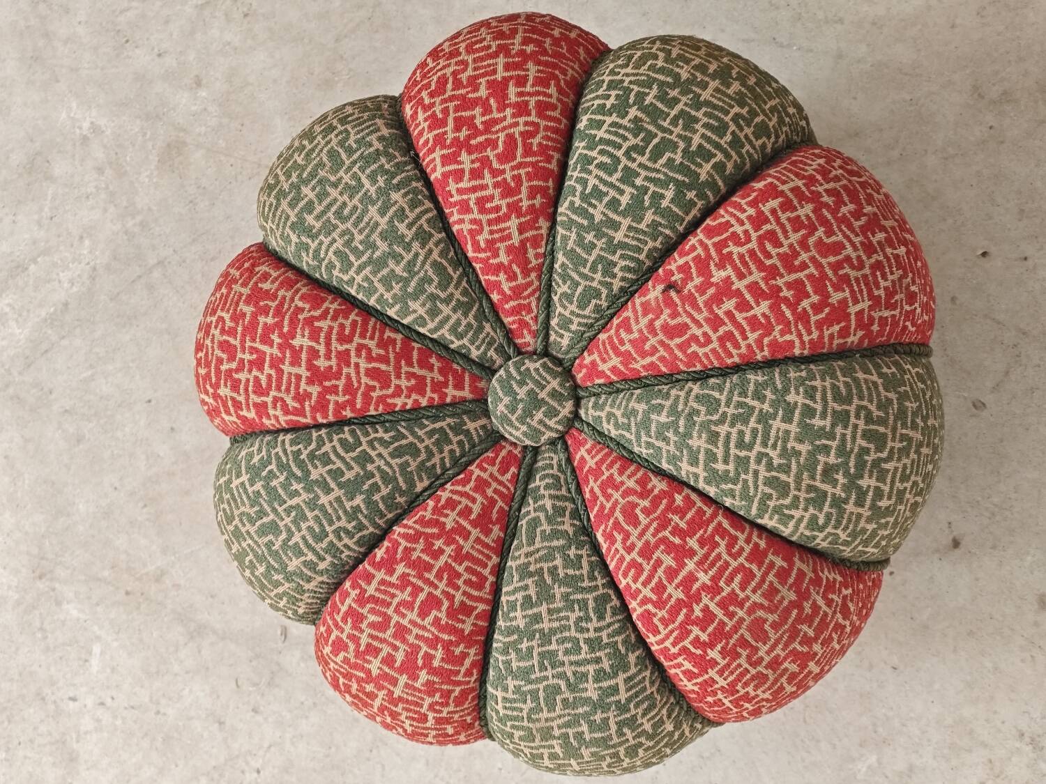 Stool, footrest, tulip pouf Jindrich Halabala Cesky Nabytek