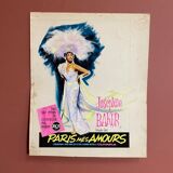 Original gouache of the poster "Paris, My Loves" by Joséphine Baker, 1959 • ART