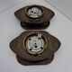 German Pop Art ceramic wall lamps, 1970s, set of 2