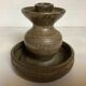 Handmade candle holder van gompel ceramist
