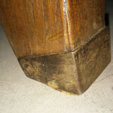 Jules Leleu pedestal mahogany and metal