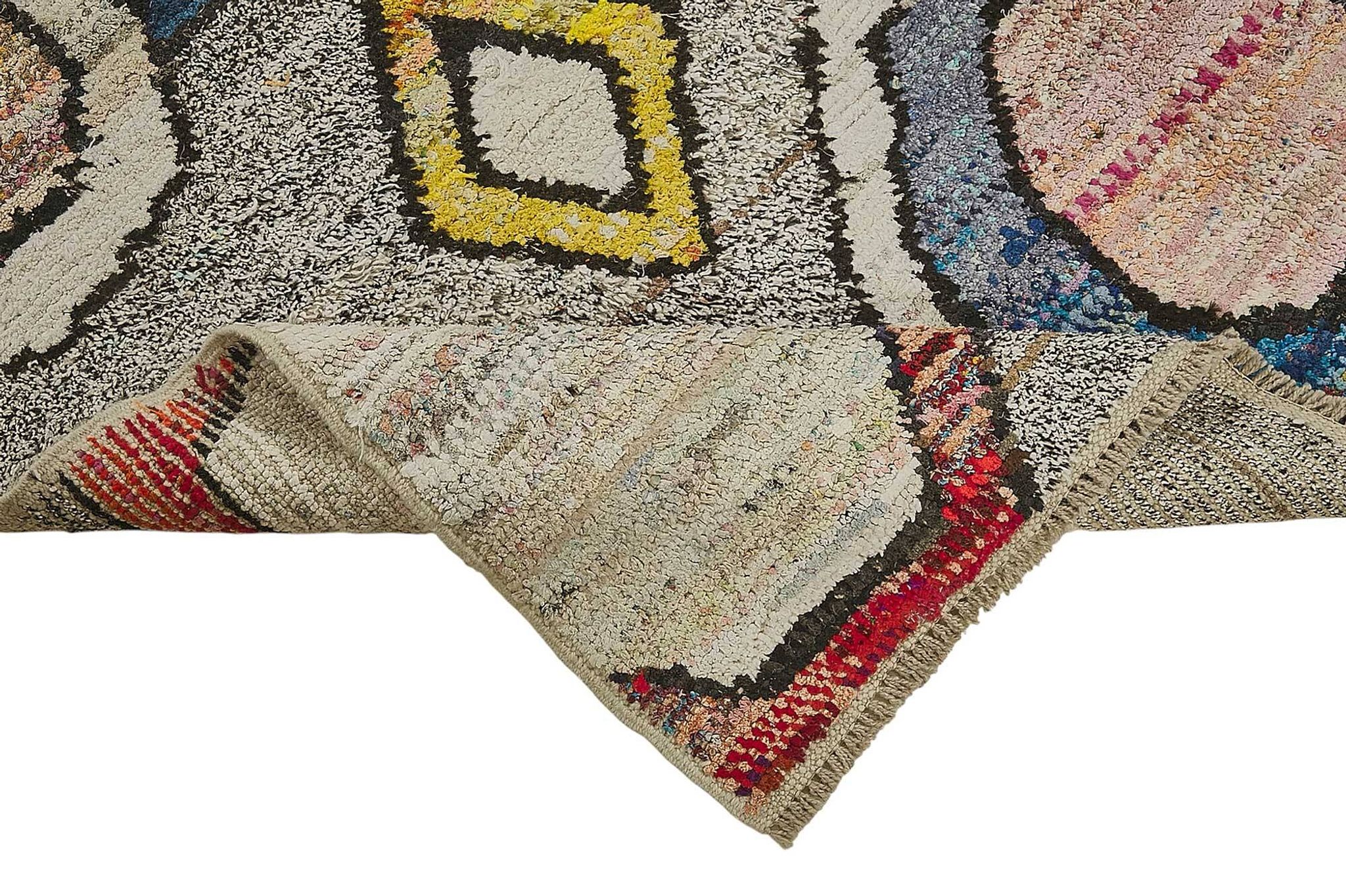 Tapis boho recyclé turc fait main 170 cm x 250 cm