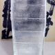 Large glass vase by Christer Sjögren for Lindshammar Glasbruk 1970