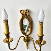 Louis XVI Wall Lamp Lucien Gau Mirror