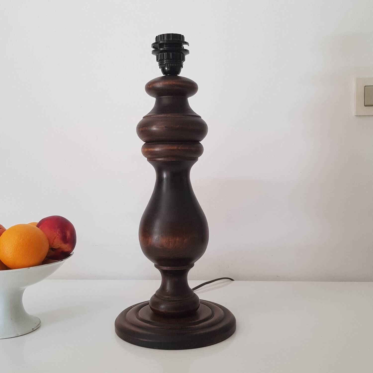 Wooden lamp base