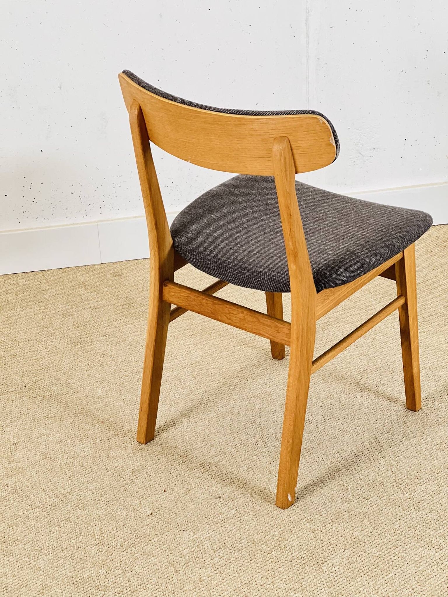 Ensemble de quatre chaises Farstrup danoises en chêne