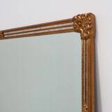 Large 20th century rectangle gilded Deknudt mirror in Baroque style, Belgiu
