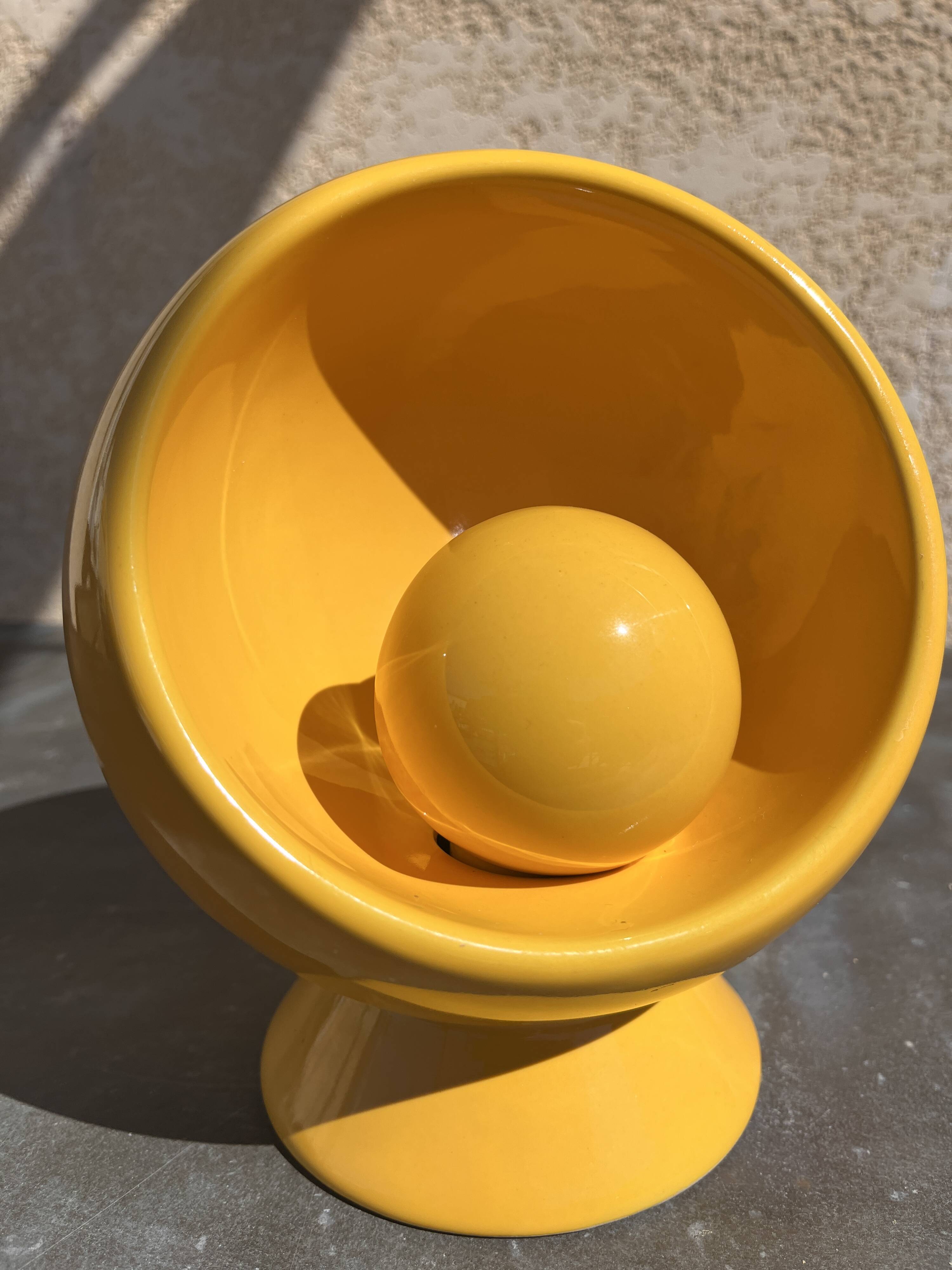 SC3 ceramic lamp designed by Marcello Cuneo, 1960.