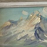 Oil Painting on Panel Vintage Signed CLAUDE SARGUE Landscape