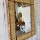 Miroir en rotin vintage