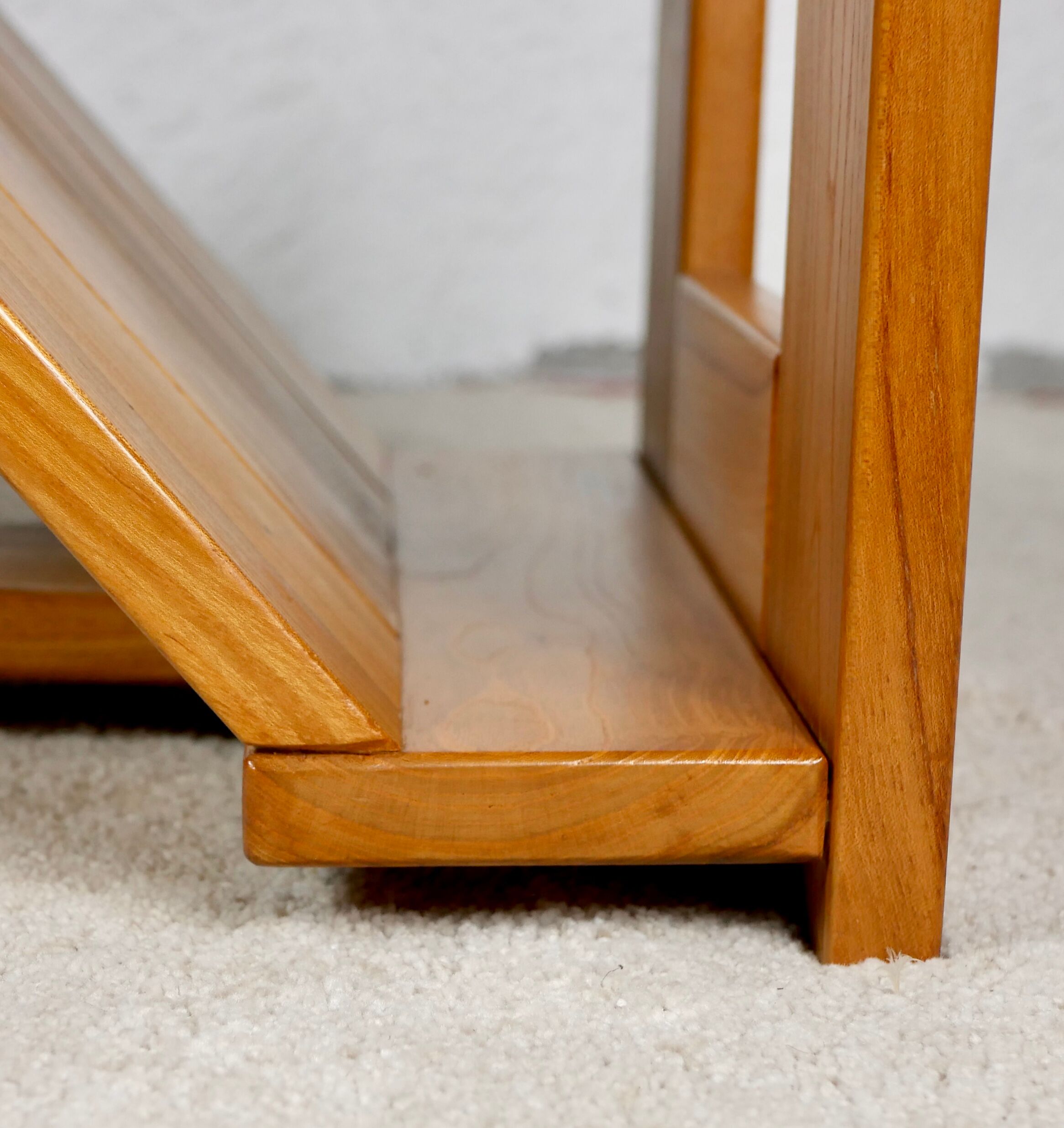 Asymmetrical solid elm coffee table Maison Regain