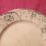 Pair of large round dishes Boulenger Choisy le Roi Derby Terre de fer