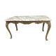Table basse en bronze doré et marbre