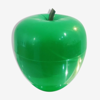 Green ice cube apple