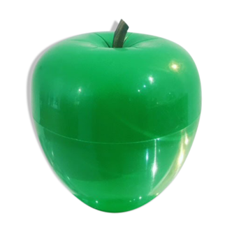 Green ice cube apple