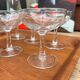 6 champagne glasses France