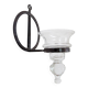 Wrought iron and glass wall candle holder by Bertil Vallien for Boda