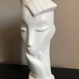 Ceramic face vase