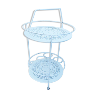 Metal serving table