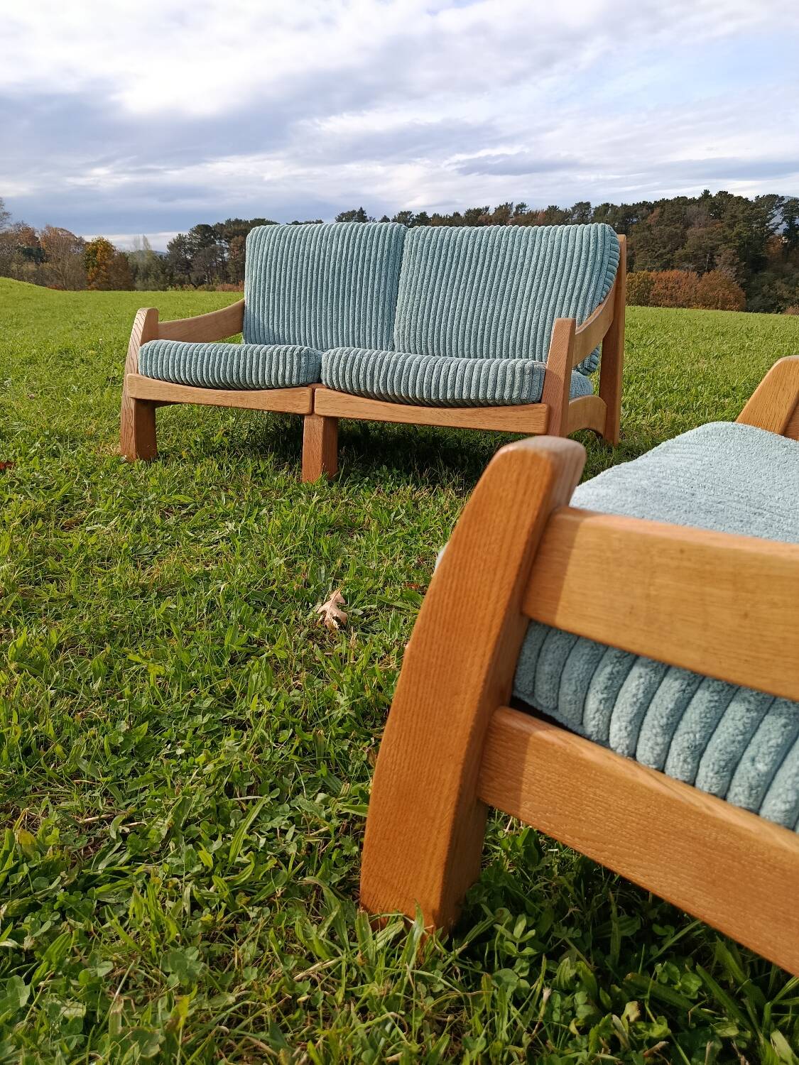 Brutalist living room, Sweden, 1960s