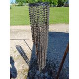 Vintage metal and plastic bead pendant light