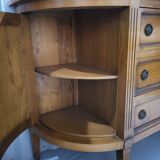 Half-moon Directoire buffet in solid wood in very good condition