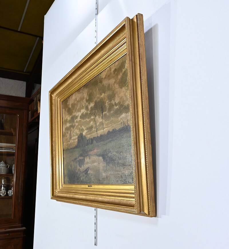 Oil on canvas, signed Cheret – Mid 19th century