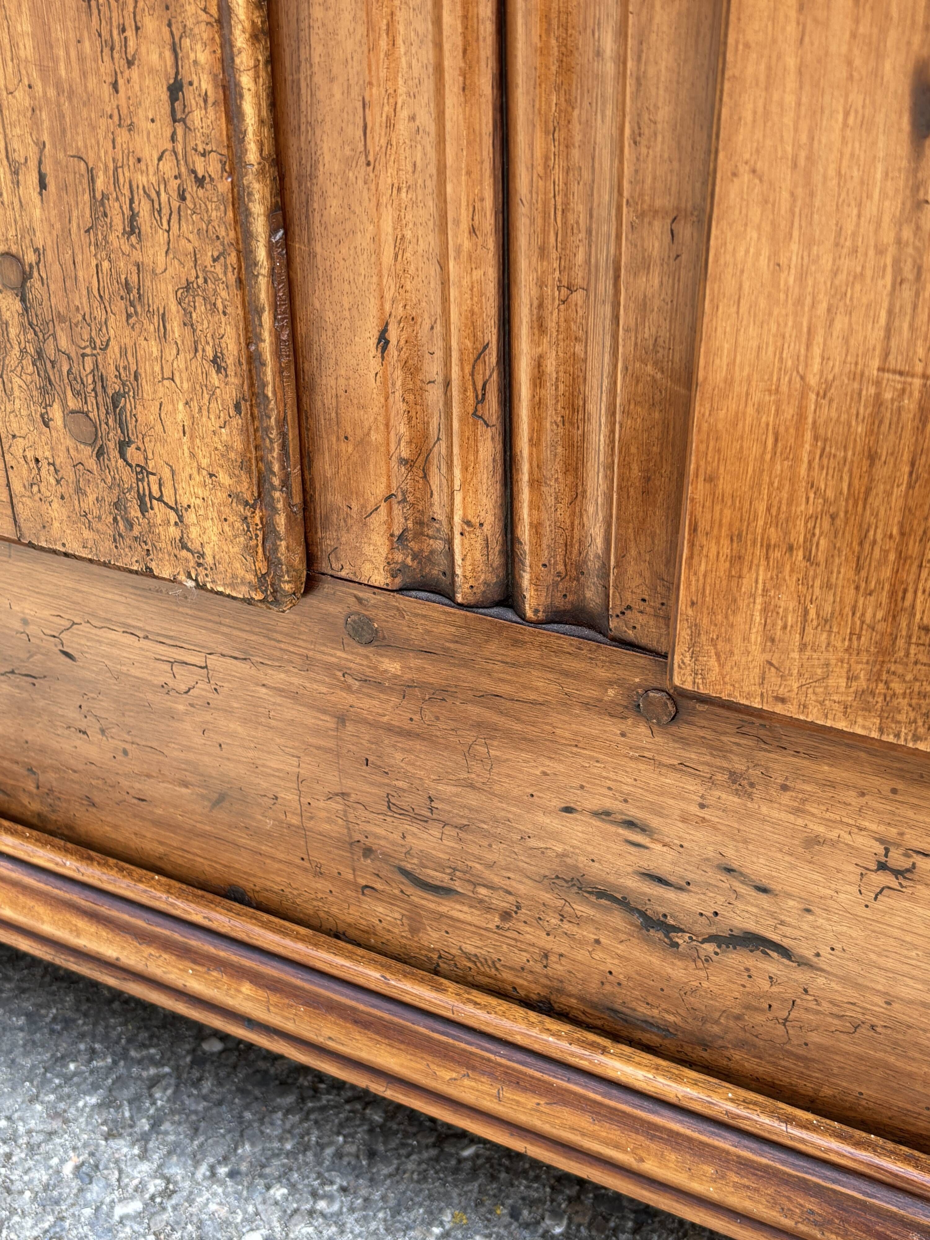 Alsatian armoire l xiv walnut 18th century french wardrobe