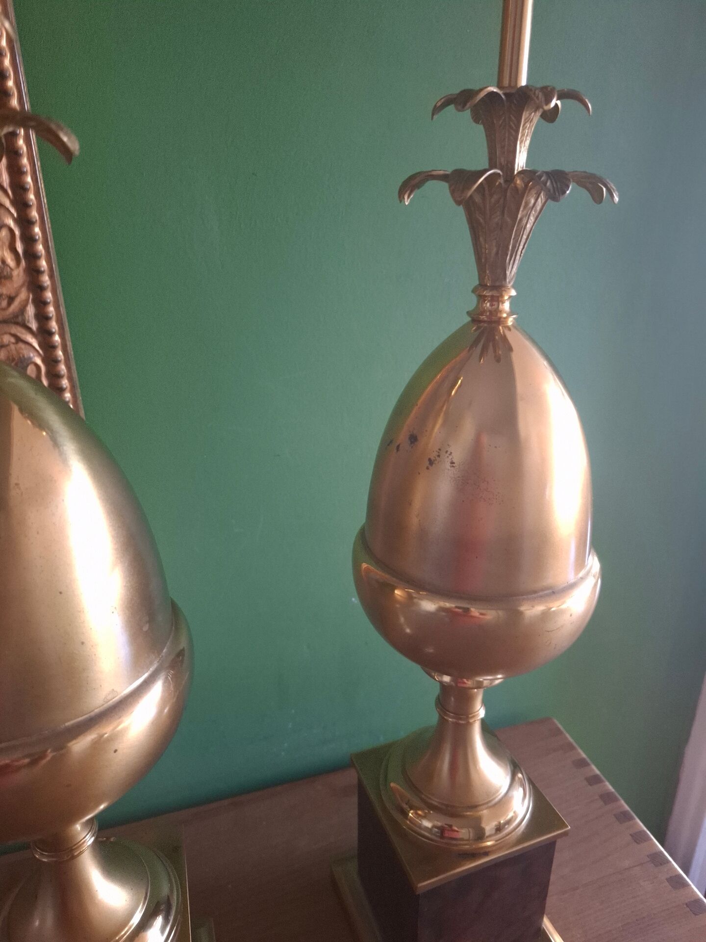 Lampe ananas Hollywood regency
