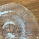Set of 4 vintage Swedish glass bowls with floral design by Ann Wärff for Kosta Boda.