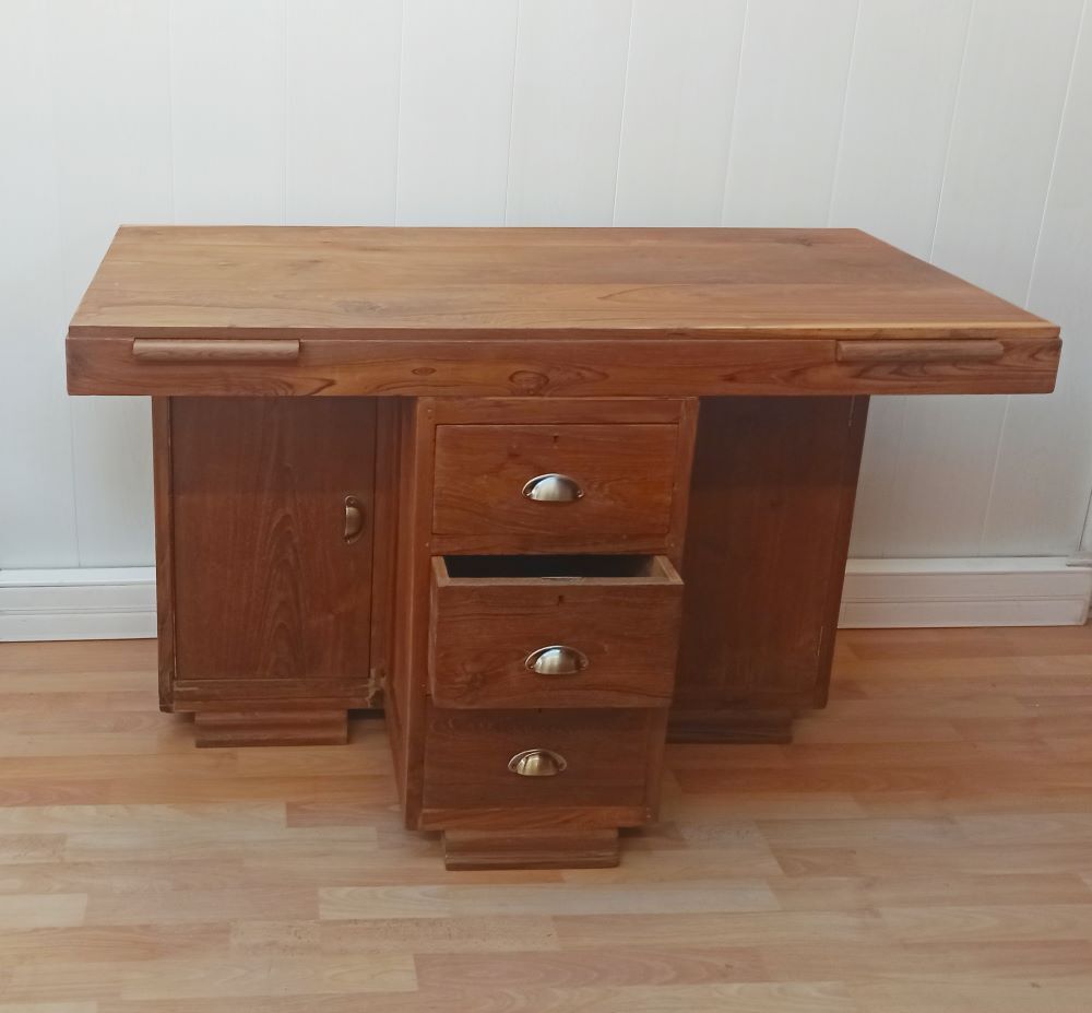 Accounting office teak massive 30s