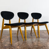 Set of 3 chairs by Juliusz Kędziorek 1960's