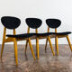 Set de 3 chaises par Juliusz Kędziorek 1960's