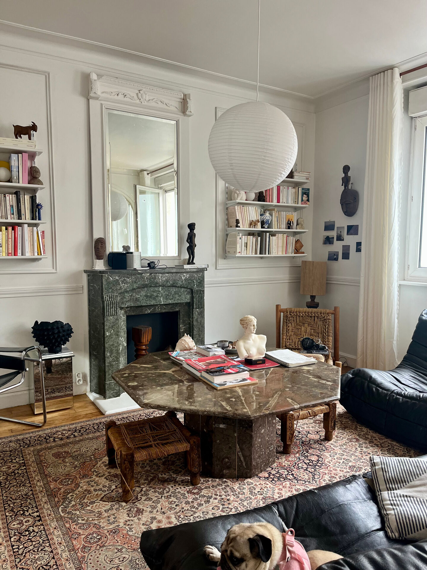 Marble coffee table