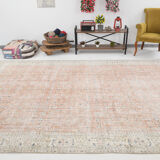 Tapis de ferme floral de couleur neutre 362x257cm
