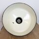 Industrial Black Enamel Factory Lamp with Cast Iron Top, 1950s