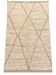 Tapis berbère marocain fait main, écru et beige à losanges 150x263cm