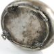Eclectic elliptical sugar bowl, silver-plated brass, Austria, 19th century