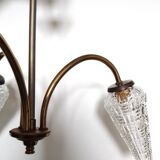 Tripod chandelier 50s tulip glasses