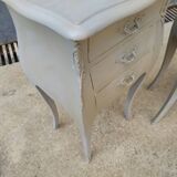 Pair of bedside Louis XV shabby style