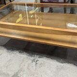 Glass coffee table
