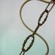 Regency glas pendant with ornate brass crown