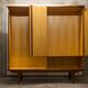 Scandinavian teak cabinet 4 doors 2+1 drawers wardrobe 1960