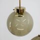Set of Three Glass Pendants by Kamenicky Senov, 1970s