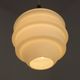 French Vintage Retro Ceiling Light 1960s/70s White Glass Tiered Shade 5589