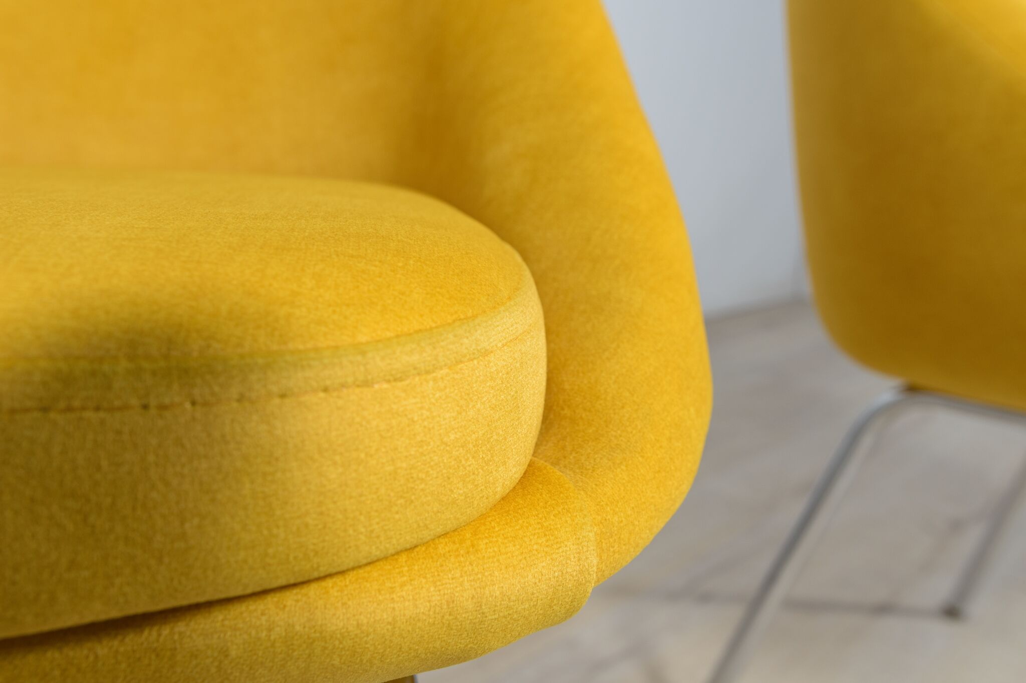 Armchair chrome and fabric , 1960s