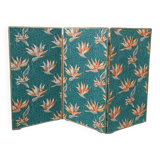 Large vintage fabric screen