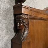 Bastel stamped bed from the Empire Consulate period in walnut circa 1800