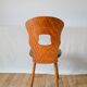 chaise Baumann en bois et skaï modèle Gentiane, 1950
